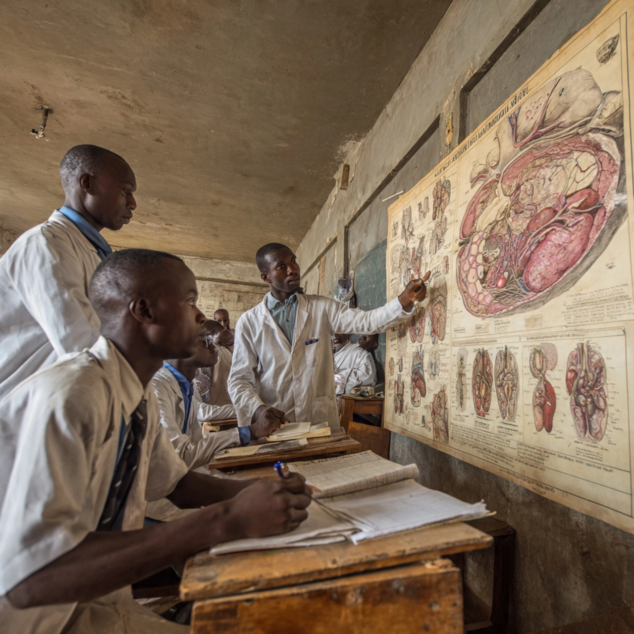 Salle de classe en Afrique